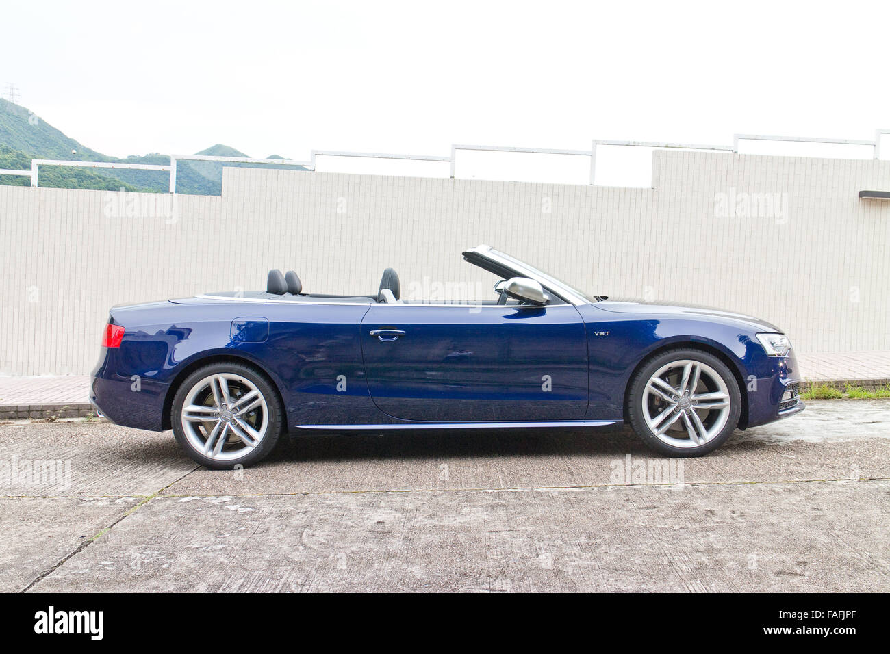 Hong Kong Cina giu 3, 2014 : Audi S5 e S5 Cabriolet 2014 test drive su giu 3 2014 a Hong Kong. Foto Stock