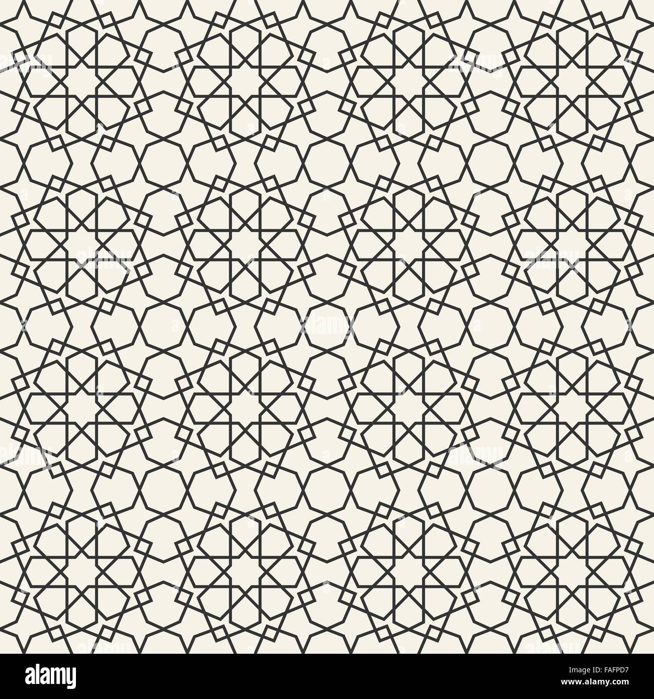 Astratta geometrica perfetta islamica pattern di sfondo per il vostro design Illustrazione Vettoriale