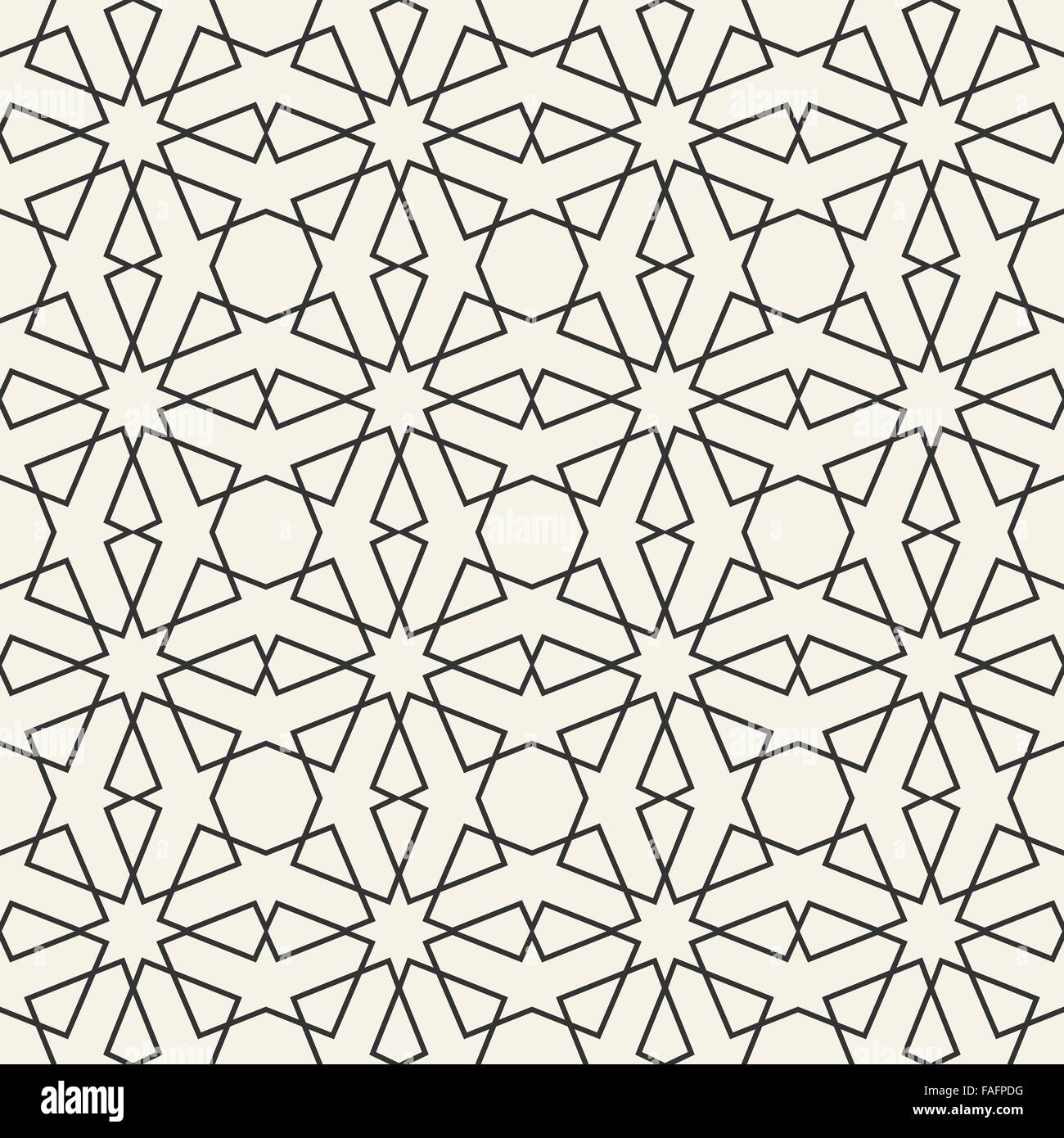 Astratta geometrica perfetta islamica pattern di sfondo per il vostro design Illustrazione Vettoriale