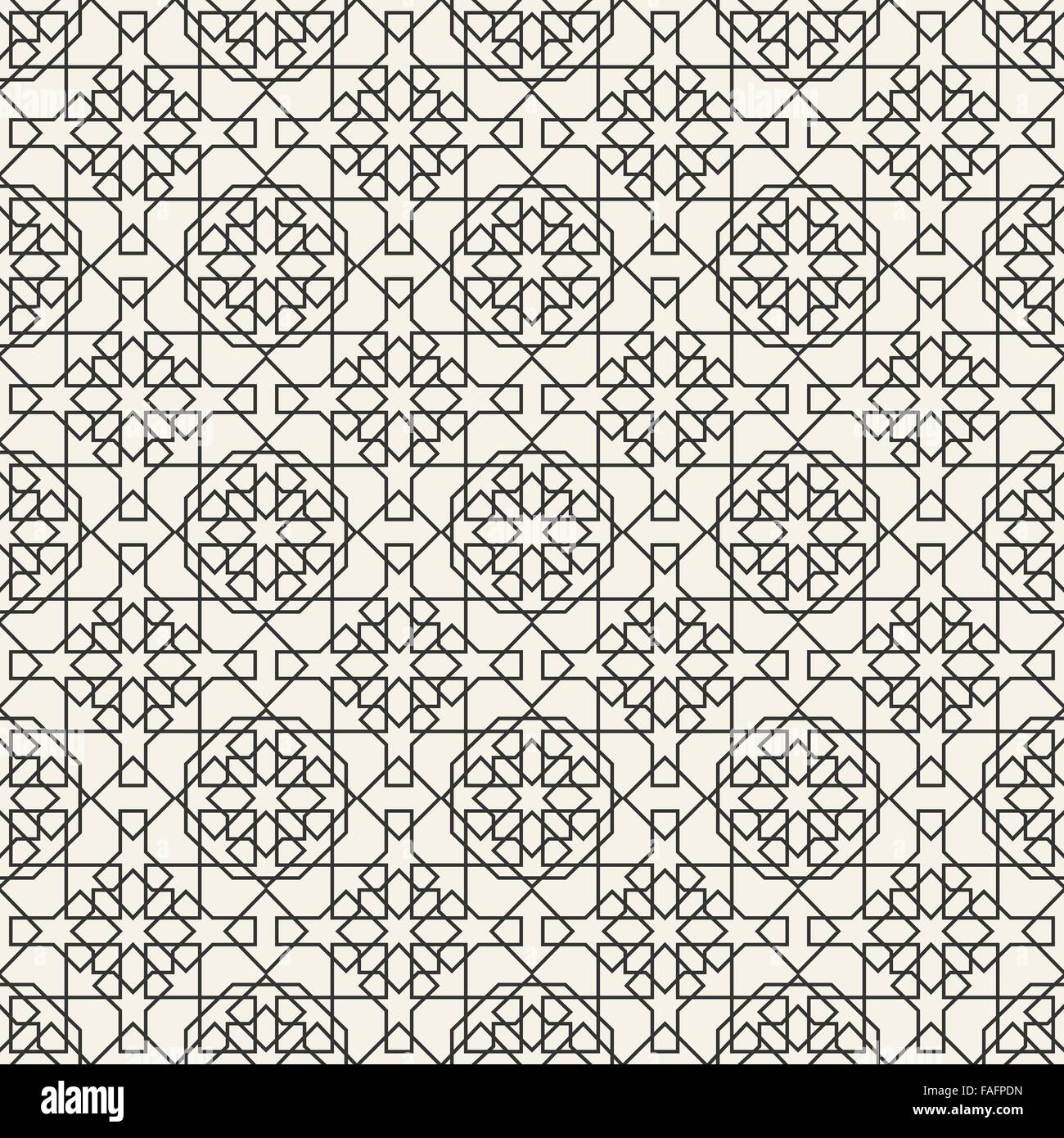 Astratta geometrica perfetta islamica pattern di sfondo per il vostro design Illustrazione Vettoriale