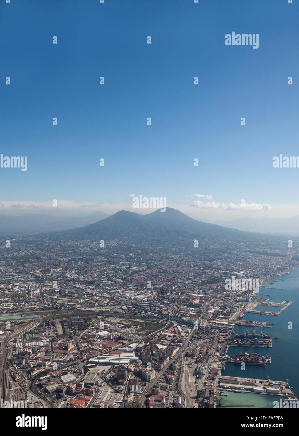 Napoli e Vesuvio Foto Stock