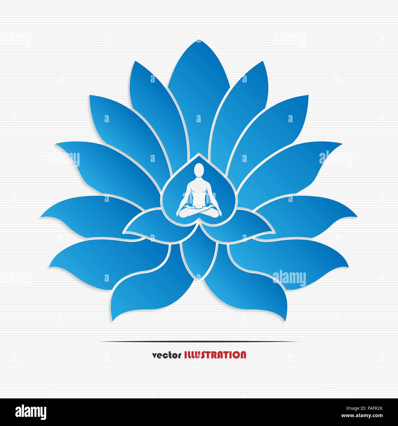 Illustrazione Vettoriale di yoga simbolo per il tuo design Illustrazione Vettoriale