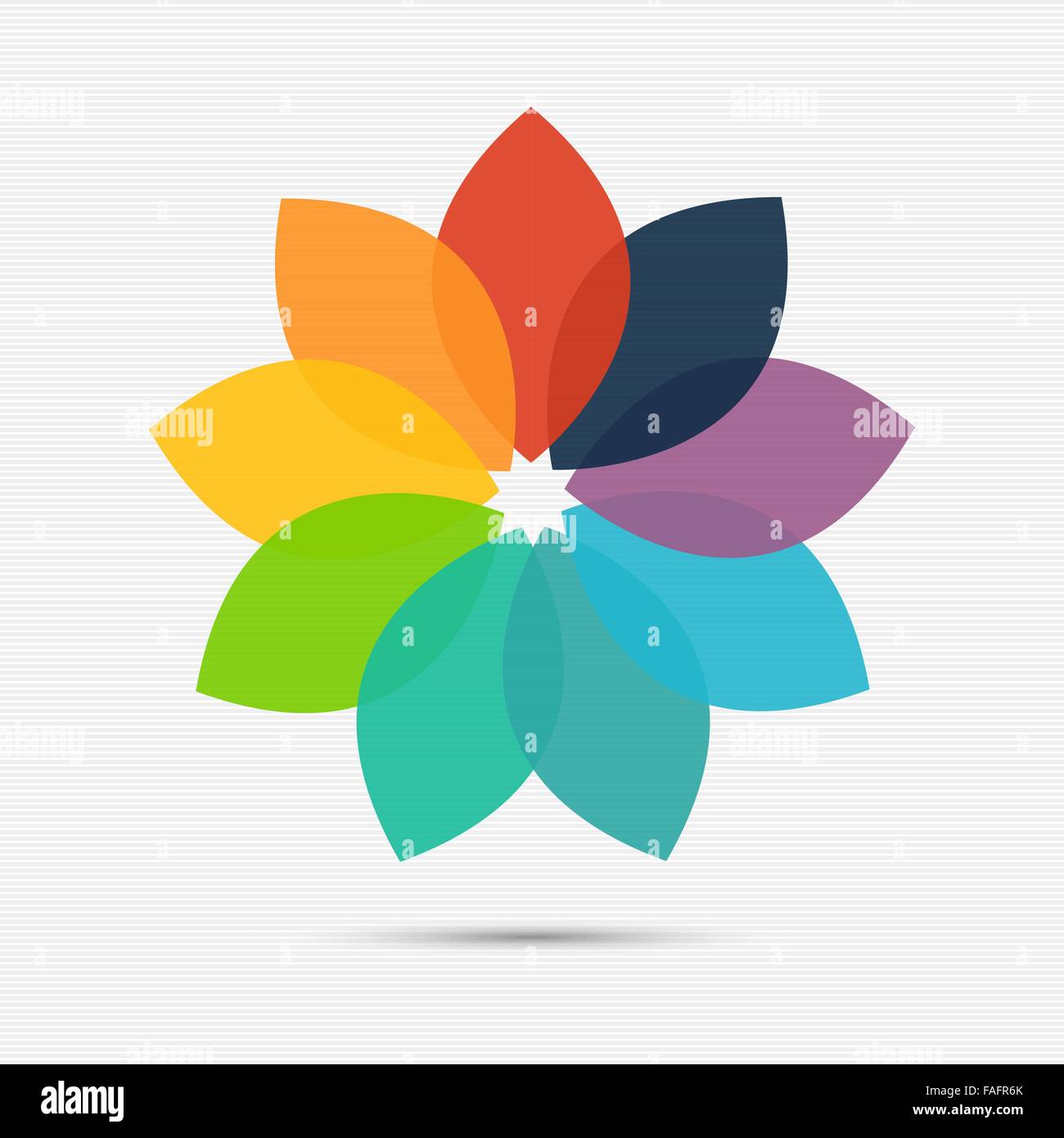 Abstract di fiori colorati modello logo per il vostro design Illustrazione Vettoriale