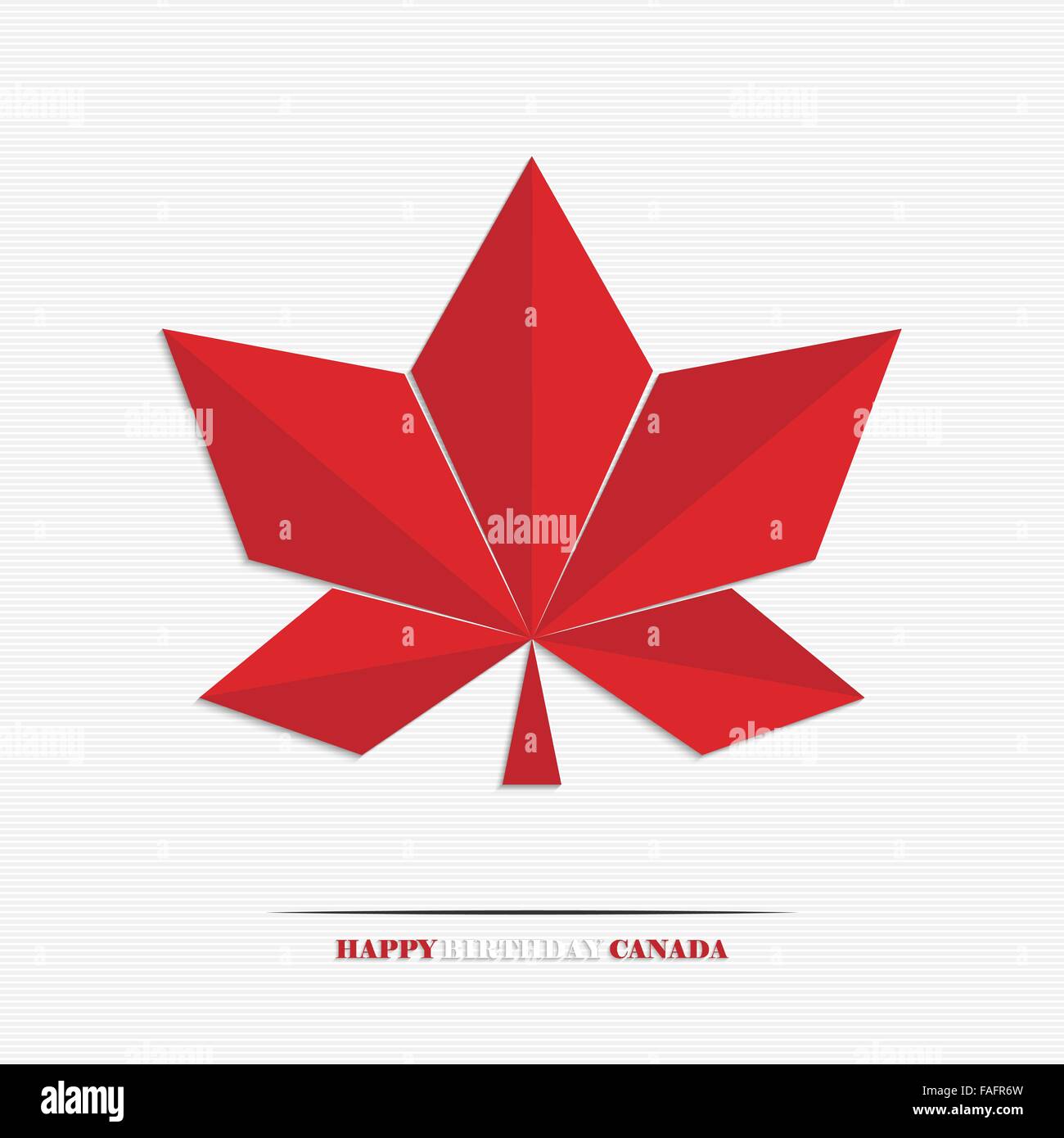 Prima di luglio, Canada giorno stilizzati maple leaf per il tuo design Illustrazione Vettoriale