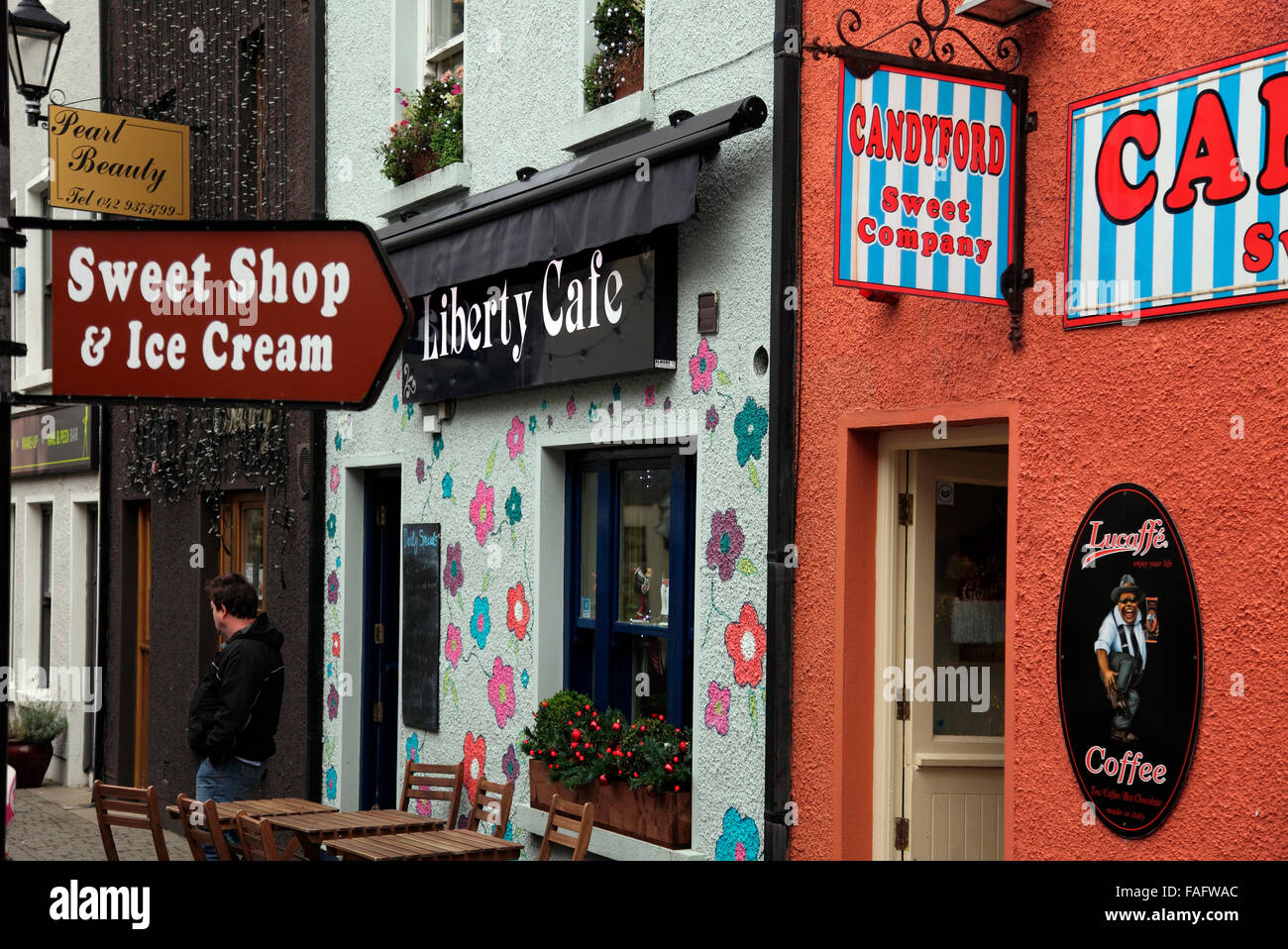 Cafe e il negozio di dolci Carlingford Foto Stock