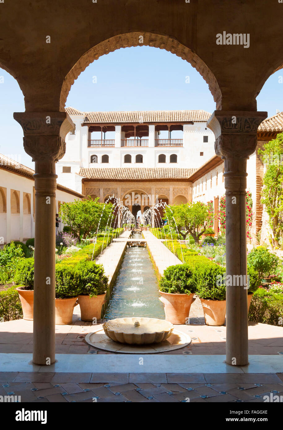 La Alhambra di Granada, Andalusia, Spagna Foto Stock