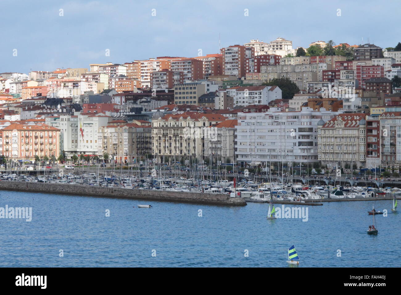 Bibau al porto dei traghetti, nel nord della Spagna Foto Stock