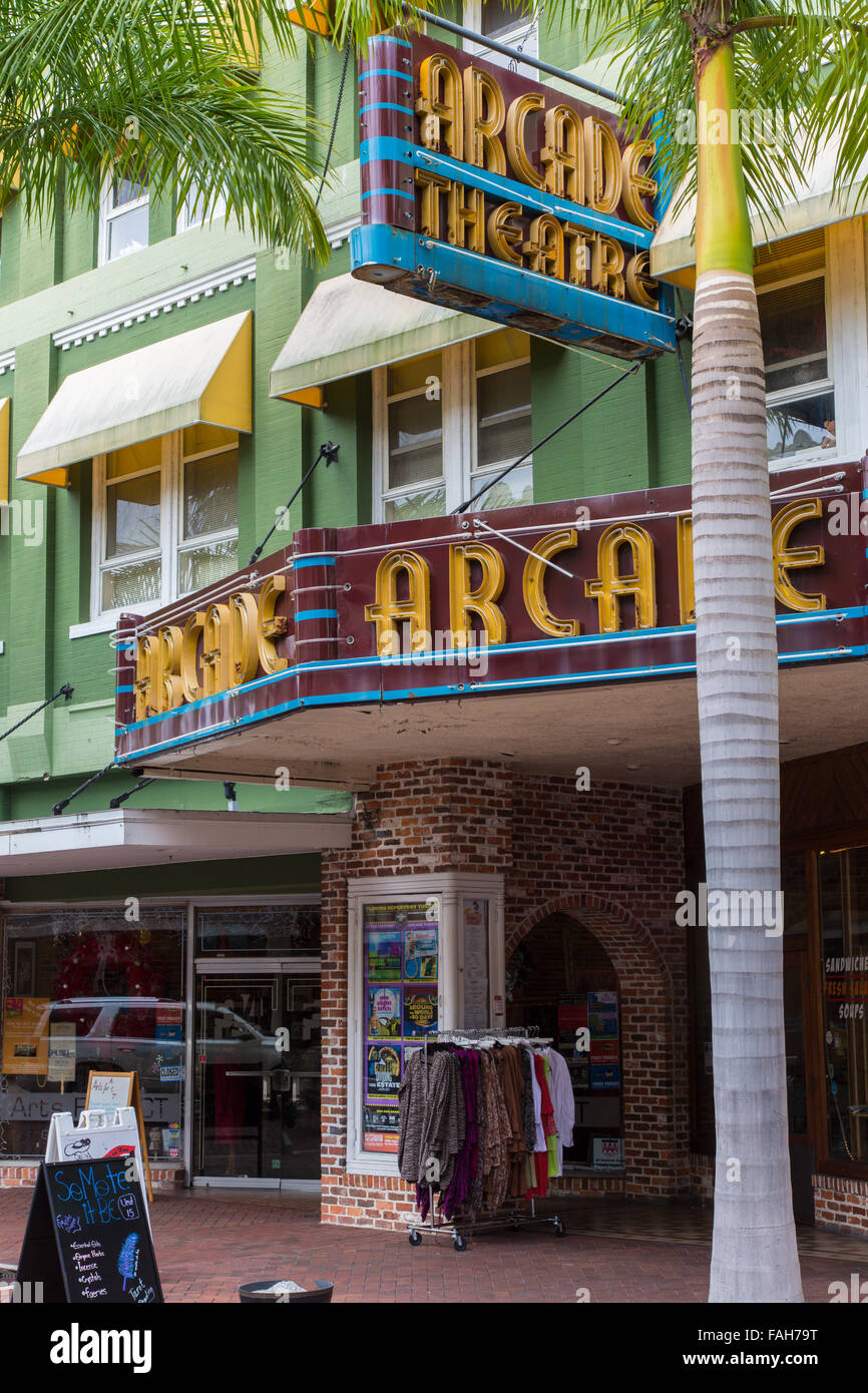 Il centro di Fort Myers Florida Foto Stock