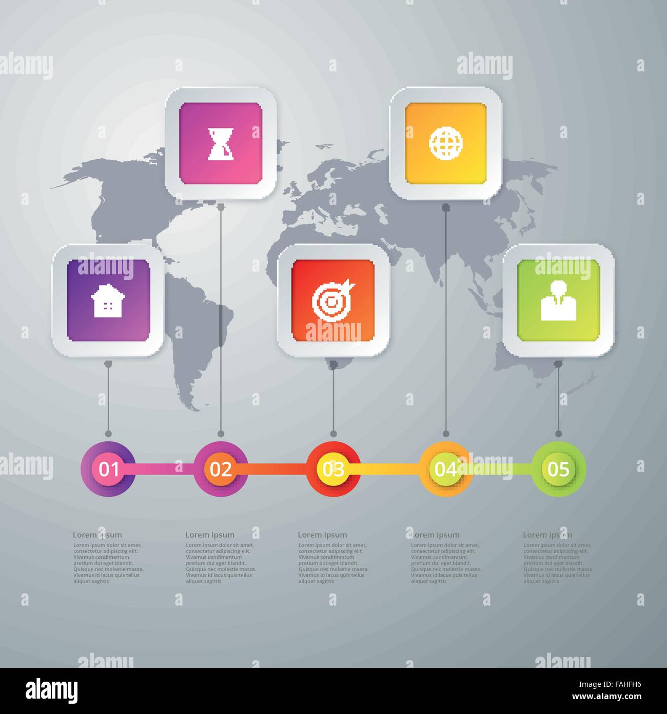 Illustrazione Vettoriale infographics timeline Illustrazione Vettoriale
