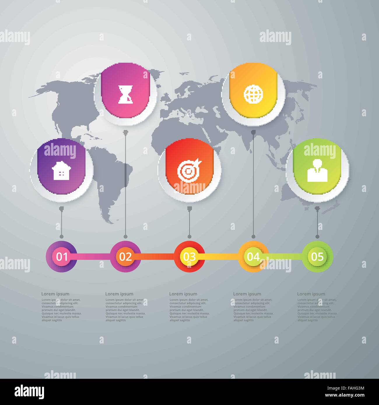 Illustrazione Vettoriale infographics timeline Illustrazione Vettoriale