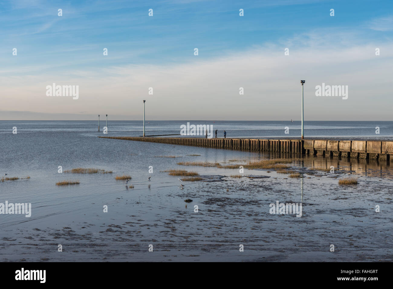 Knott fine Pier Lancashire Foto Stock