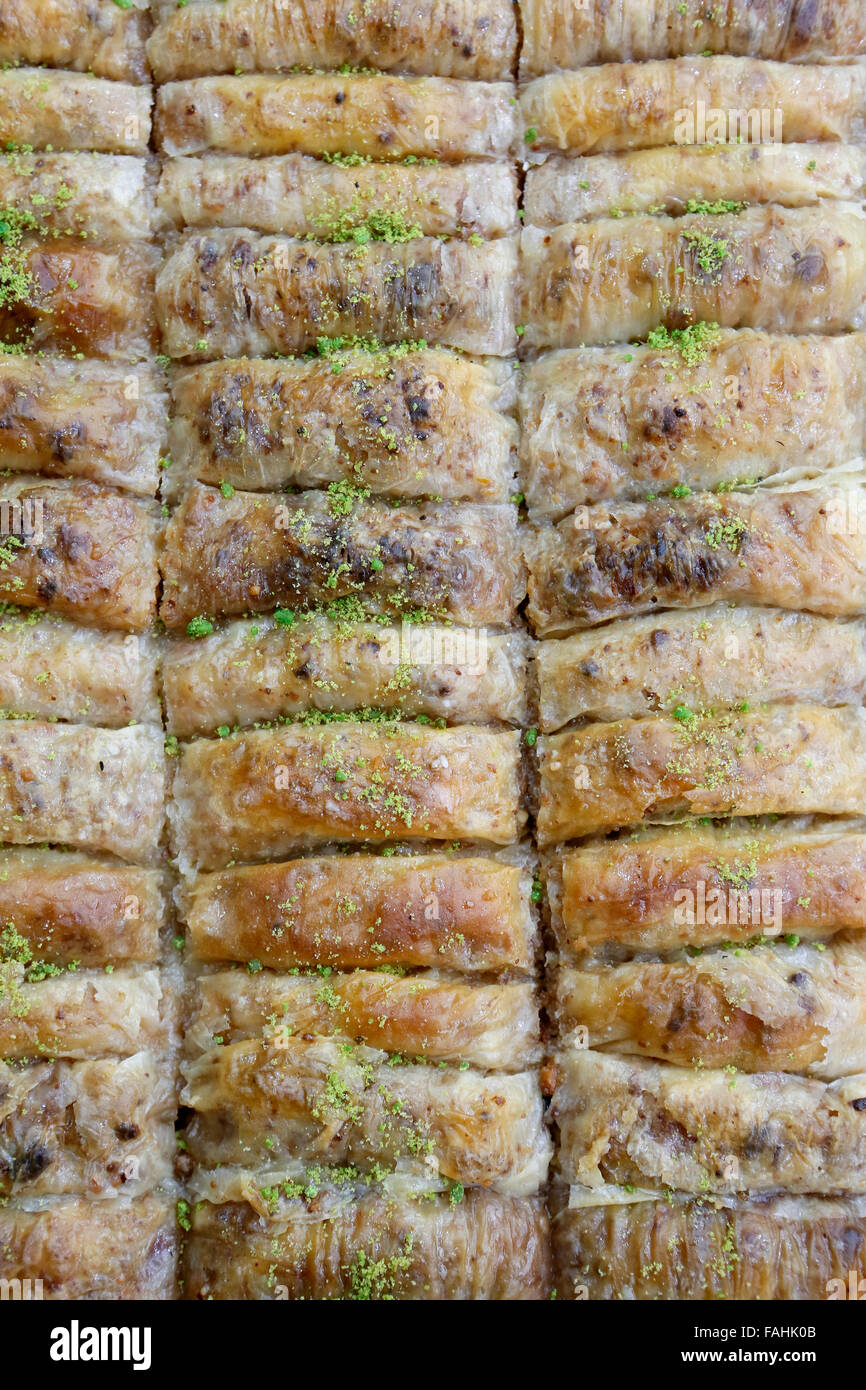 Il Baklava dalla cucina turca Foto Stock