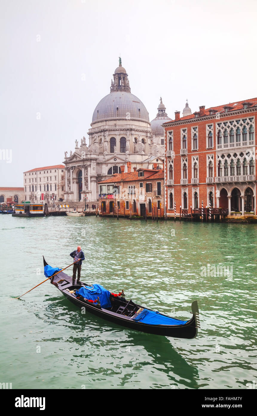 Venezia - novembre 20: Gondola sul Novembre 20, 2015 a Venezia, Italia. Foto Stock