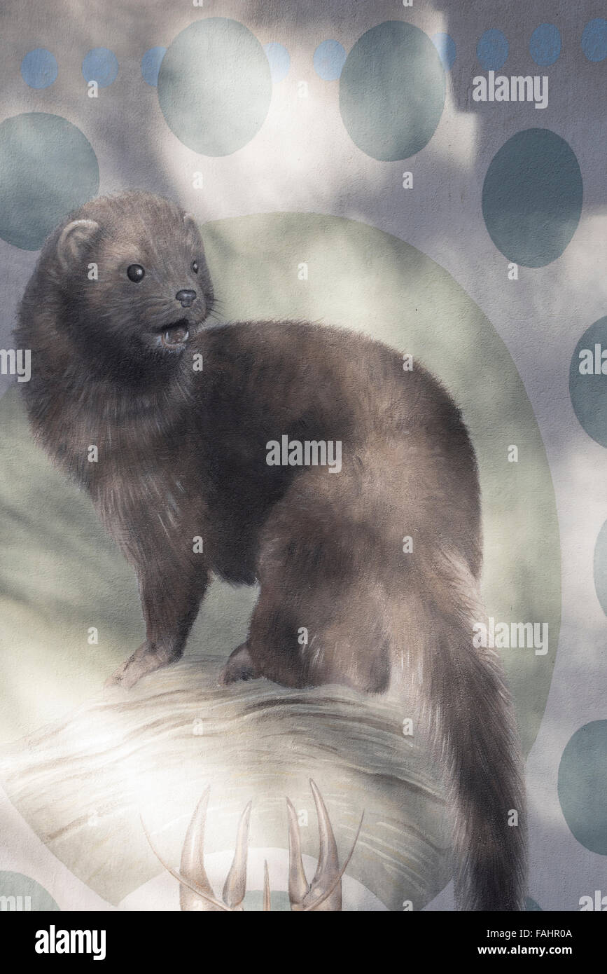 La fauna selvatica segno dell'istruzione. MK Centro Natura Boise, Idaho, Stati Uniti d'America Foto Stock