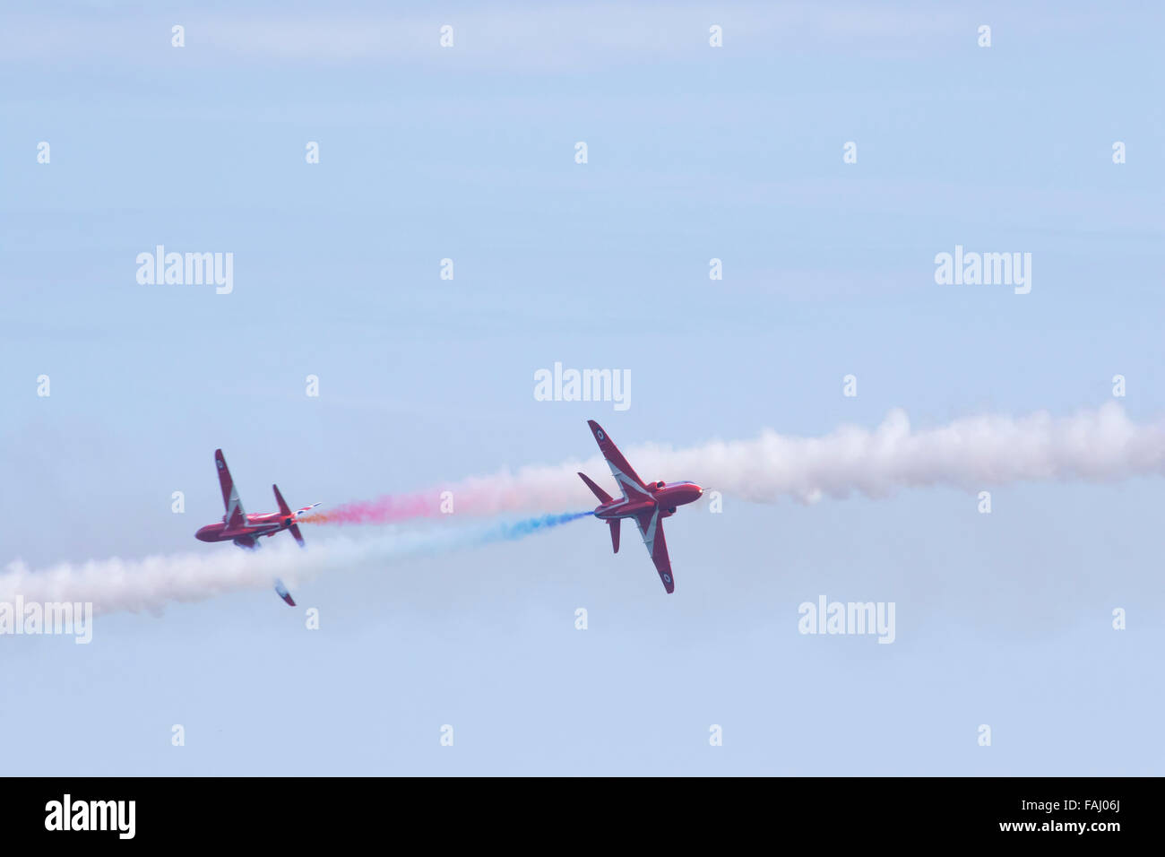 Le frecce rosse aerobatic team display 2015 Foto Stock