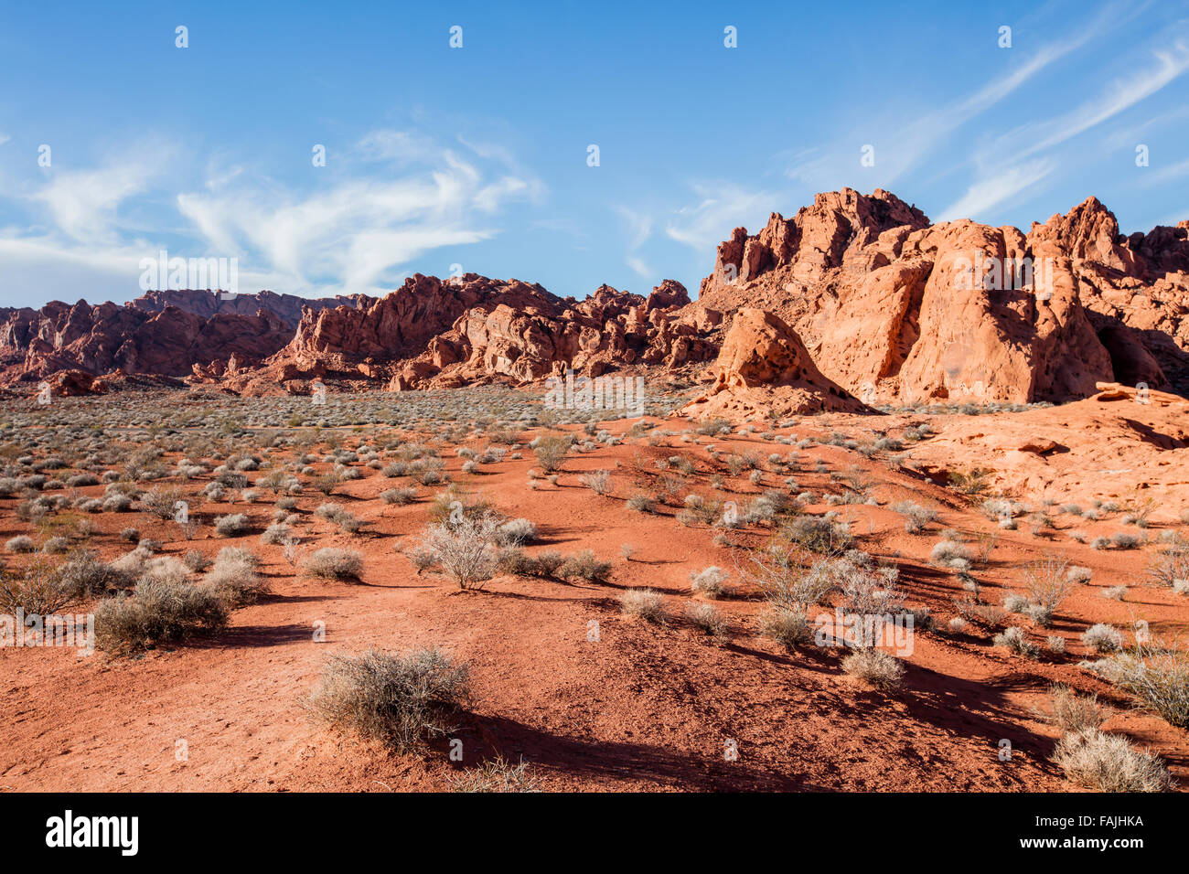 La Valle del Fuoco del parco statale, Nevada Foto Stock