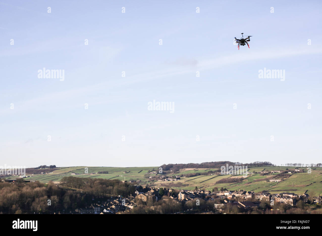 3DR Robotics UAV solo prodotti di consumo, drone piattaforma riprese con telecamere gopro controllata dal telefono cellulare o dal tablet schermo Foto Stock