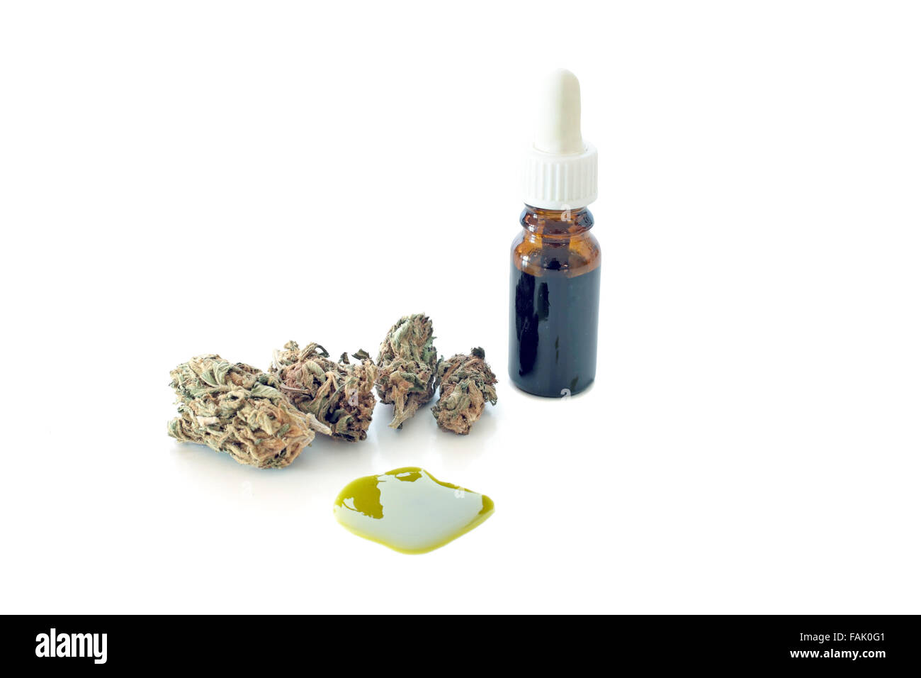 La Cannabis Medica ( Marijuana ) di olio è pronto per il consumo Foto Stock