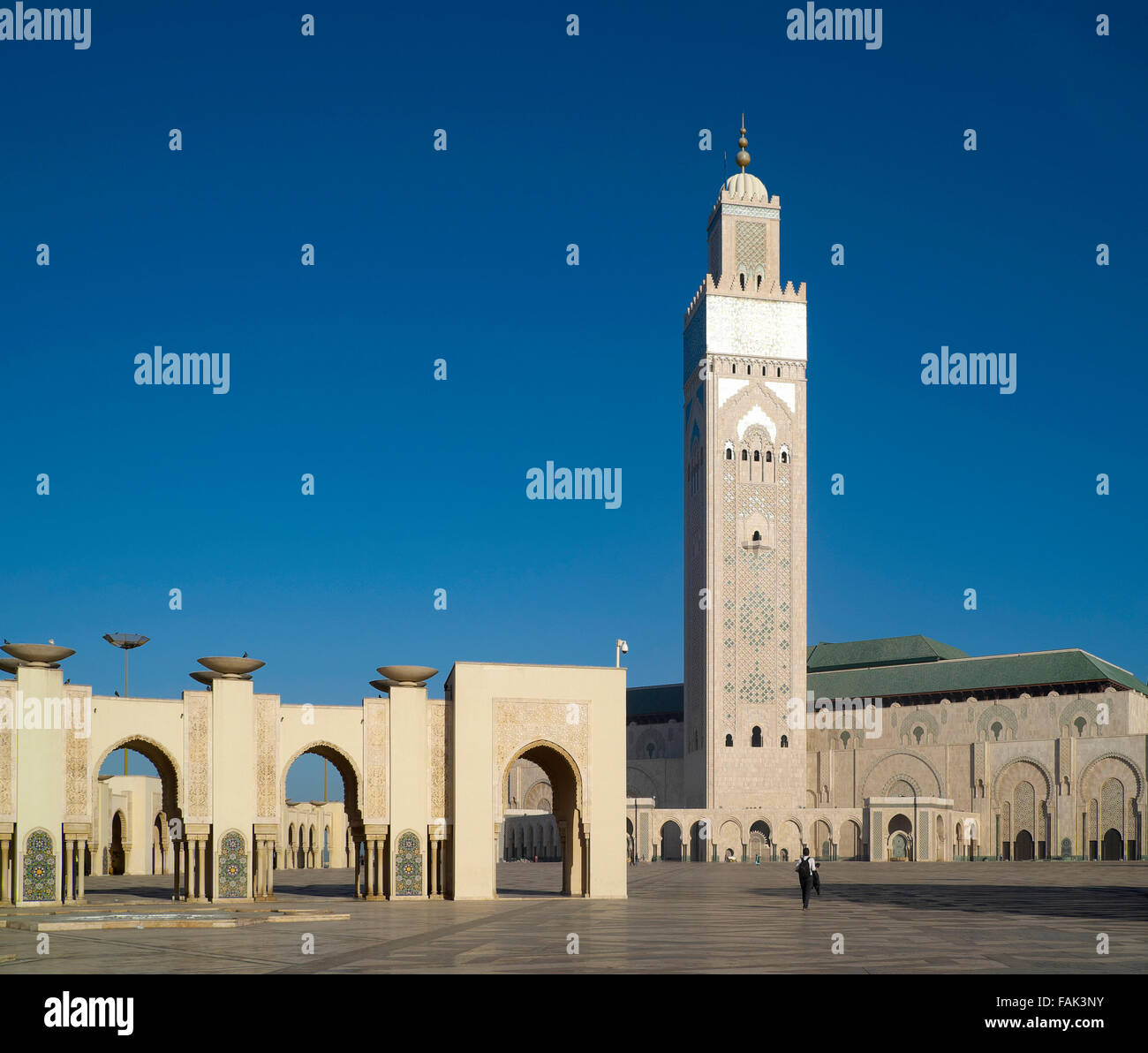 Moschea Hassan II, Casablanca, Grand Regione di Casablanca, Marocco Foto Stock