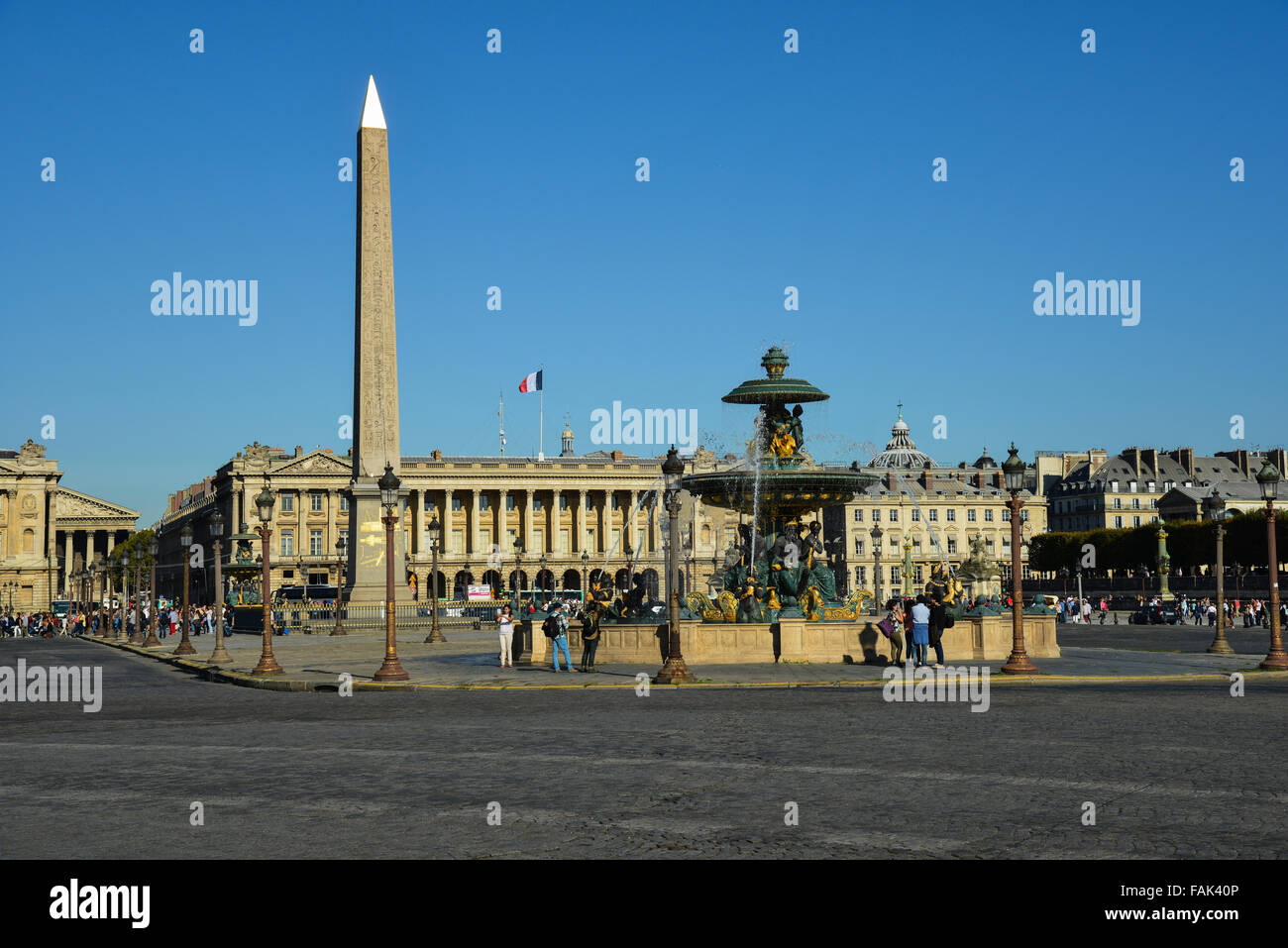 Place de la Concorde, Paris, Ile-de-France, Francia Foto Stock