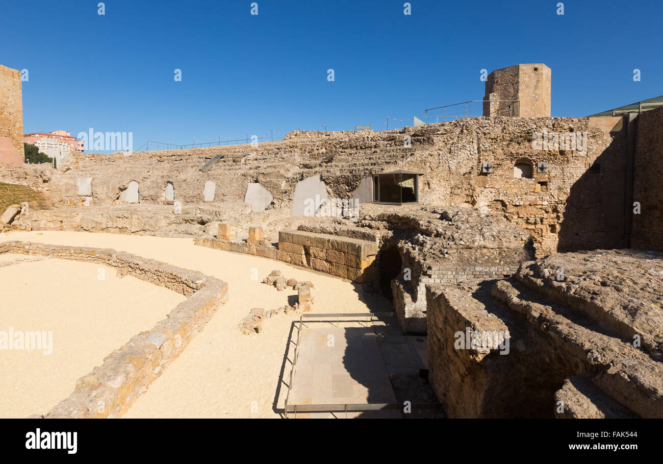 Il circo romano di Tarragona. La Catalogna Foto Stock