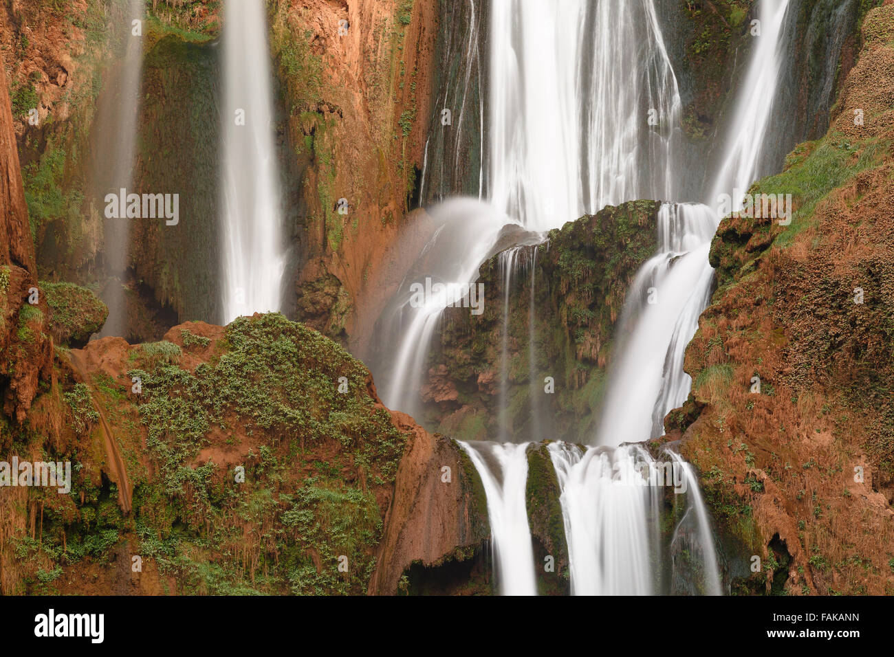 Cascate Ouzoud. Il Marocco. Il Nord Africa. Foto Stock