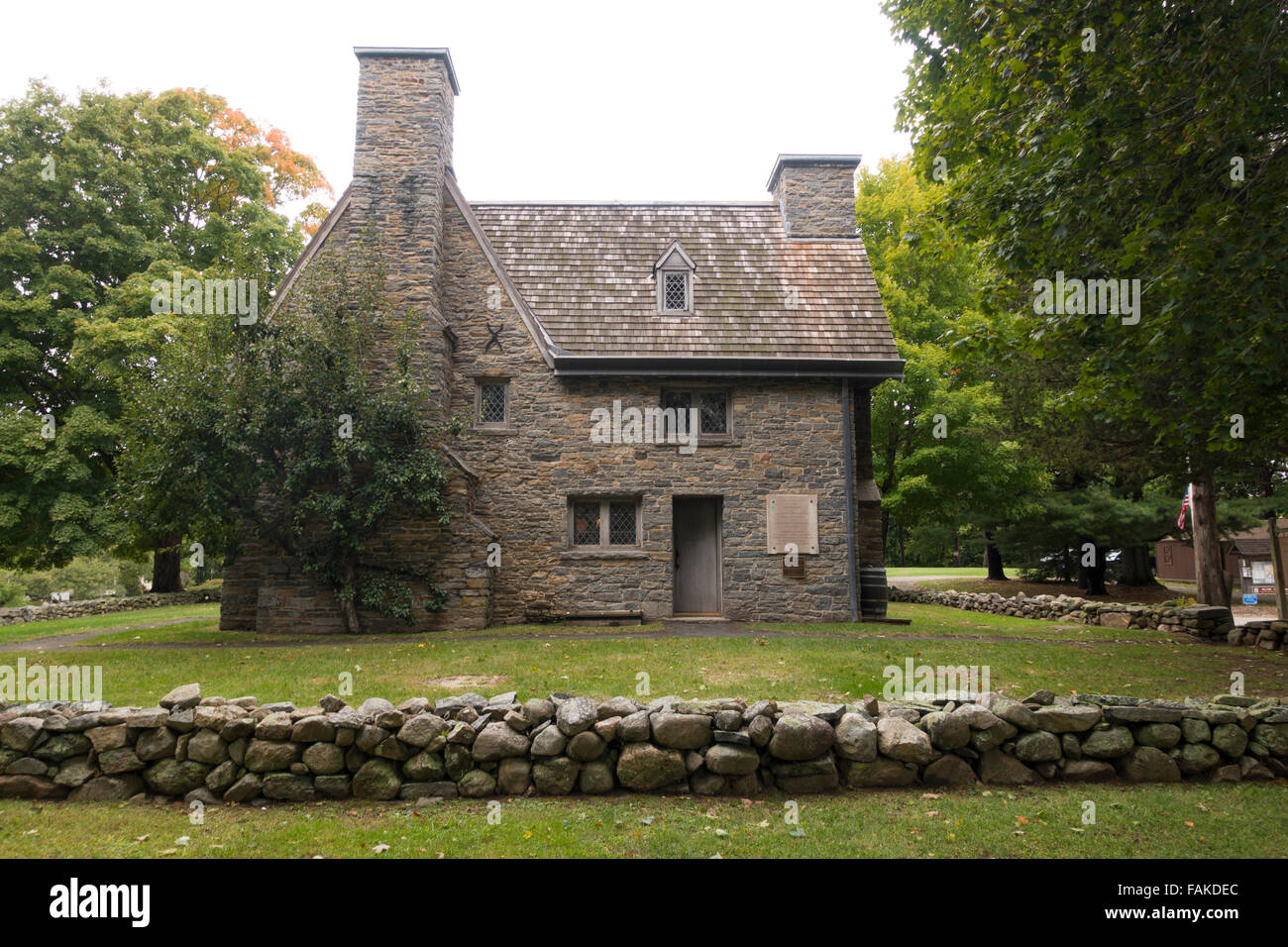 Henry Whitfield house Guilford CT Foto Stock