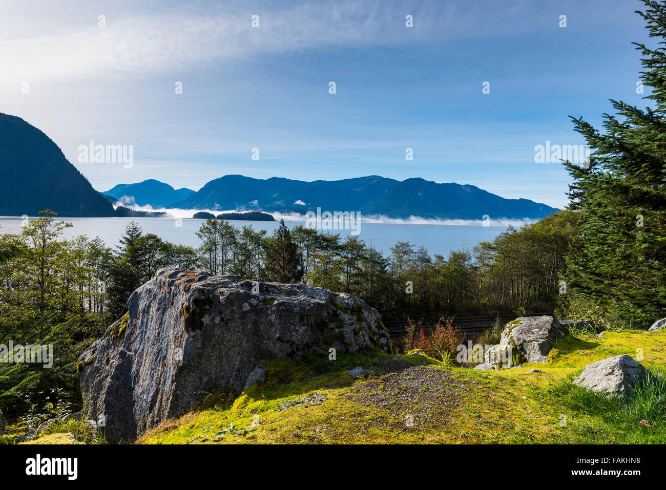 Vedute panoramiche della montagna della Columbia britannica in Canada Foto Stock