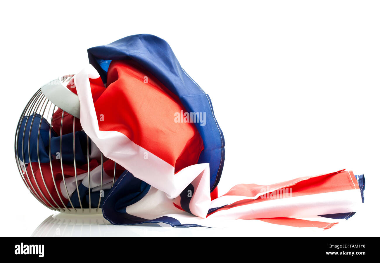 Union Jack Flag di sfondo - ideale per celebrazioni e Euro 2016 Foto Stock