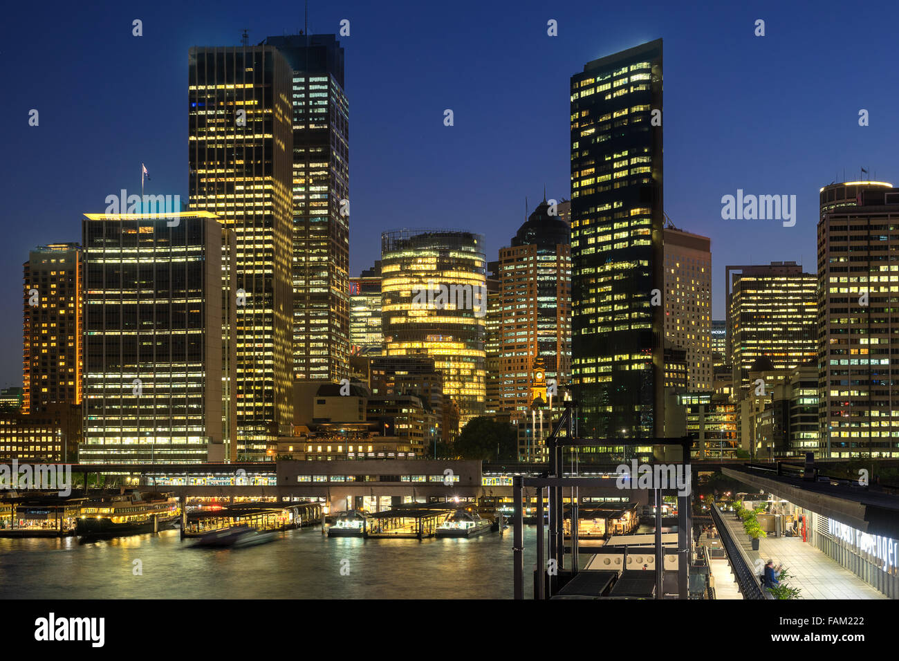 Il Circular Quay di Sydney Foto Stock