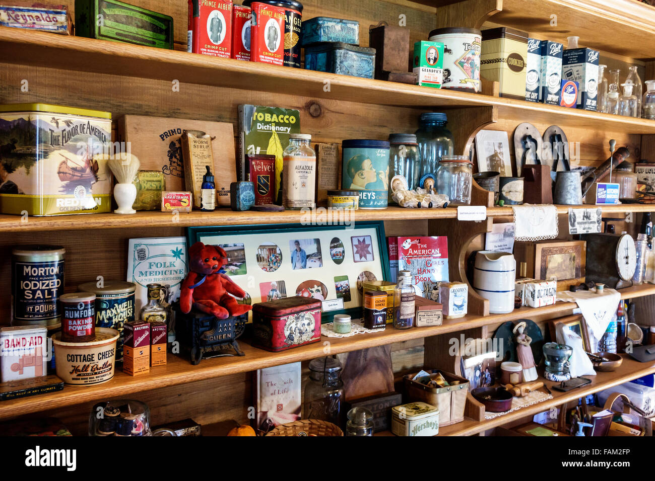 Gainesville Florida,Dudley Farm state Park,Homestead and Living History Museum,vendita,prodotti,nostalgia,vendita,prodotti,vendita,prodotti,nostalgia Foto Stock