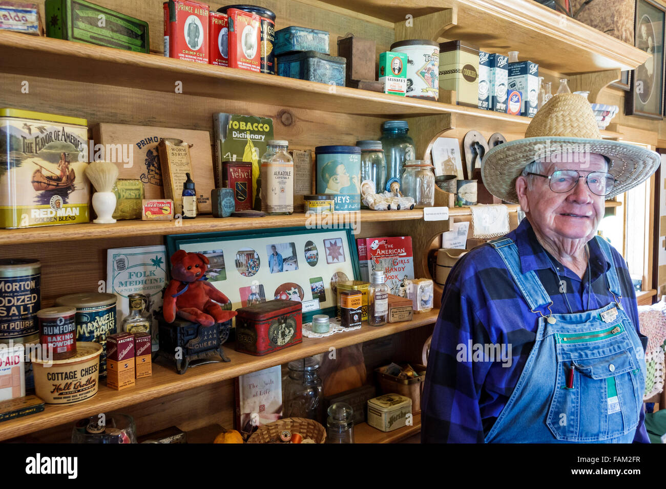 Gainesville Florida,Dudley Farm state Park,Homestead and Living History Museum,vendita,prodotti,nostalgia,vendita,prodotti,vendita,prodotti,nostalgia Foto Stock