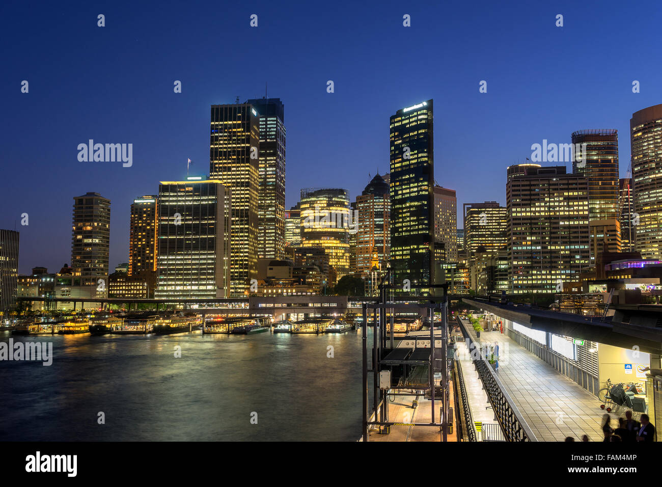 Il Circular Quay di Sydney Foto Stock
