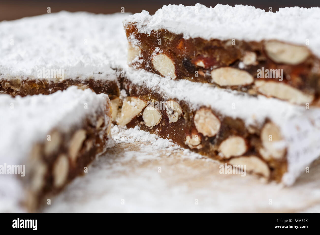 Panforte di Siena (torta di Natale da Italia) Foto Stock