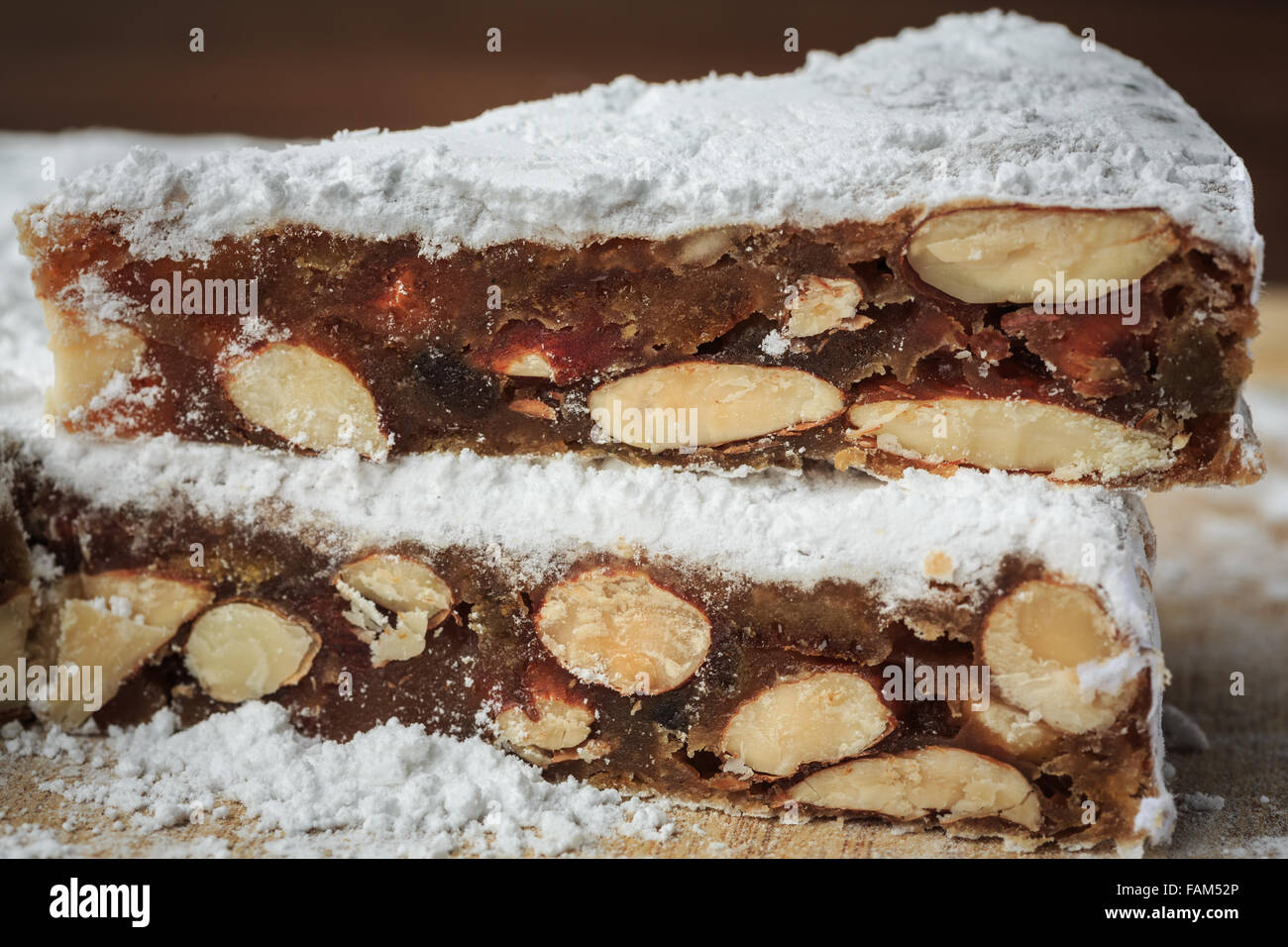 Panforte di Siena (torta di Natale da Italia) Foto Stock