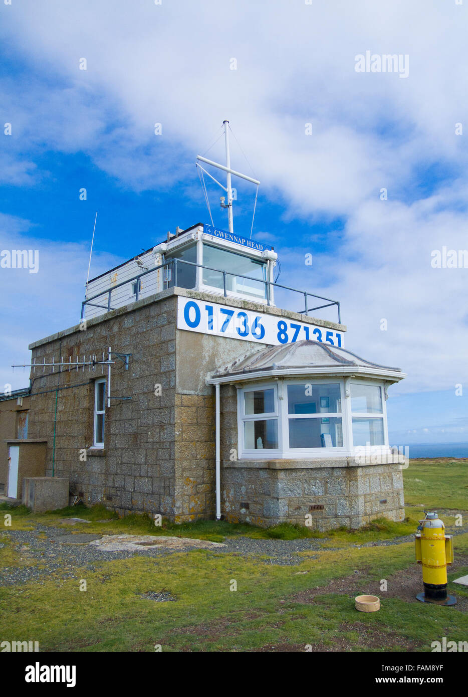 Nazionale stazione Coastwatch, Testa Gwennap, Cornwall, Regno Unito Foto Stock