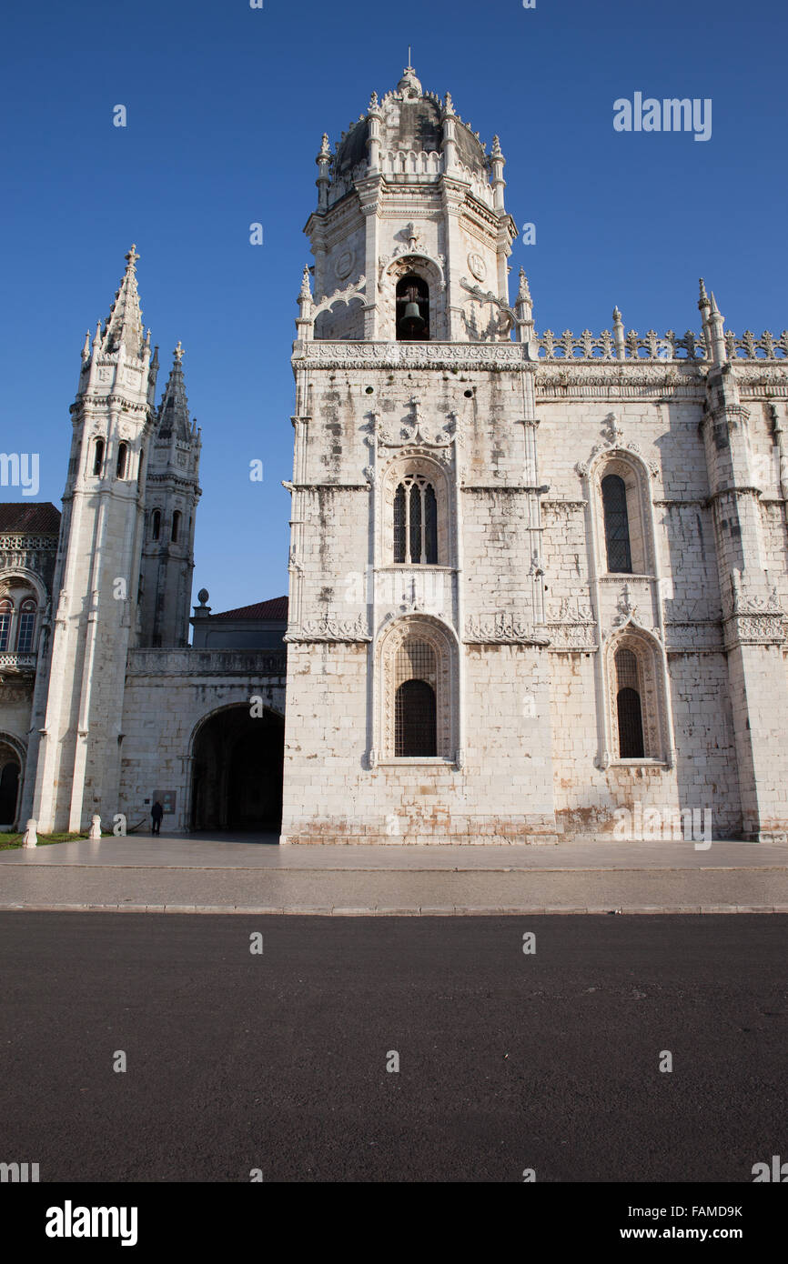 Il Monastero di Jeronimos a Lisbona, Portogallo Foto Stock