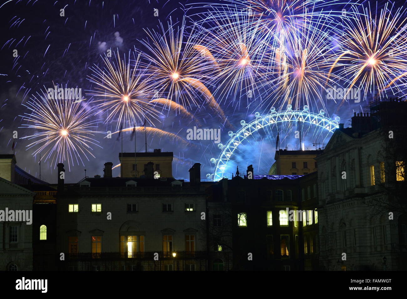 Fuochi d'artificio, London, Regno Unito Foto Stock