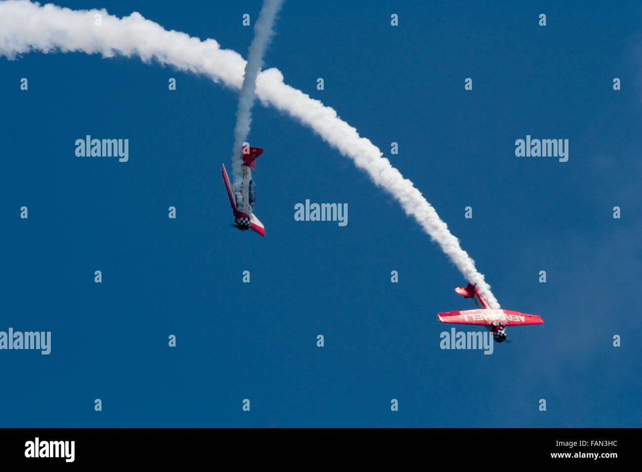 L'aeroshell Aerobatic Team. Il Chicago aria e acqua mostrano 2015 Foto Stock