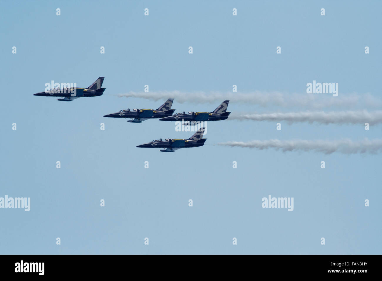 Breitling Jet Team a Chicago Air Show 2015 Foto Stock