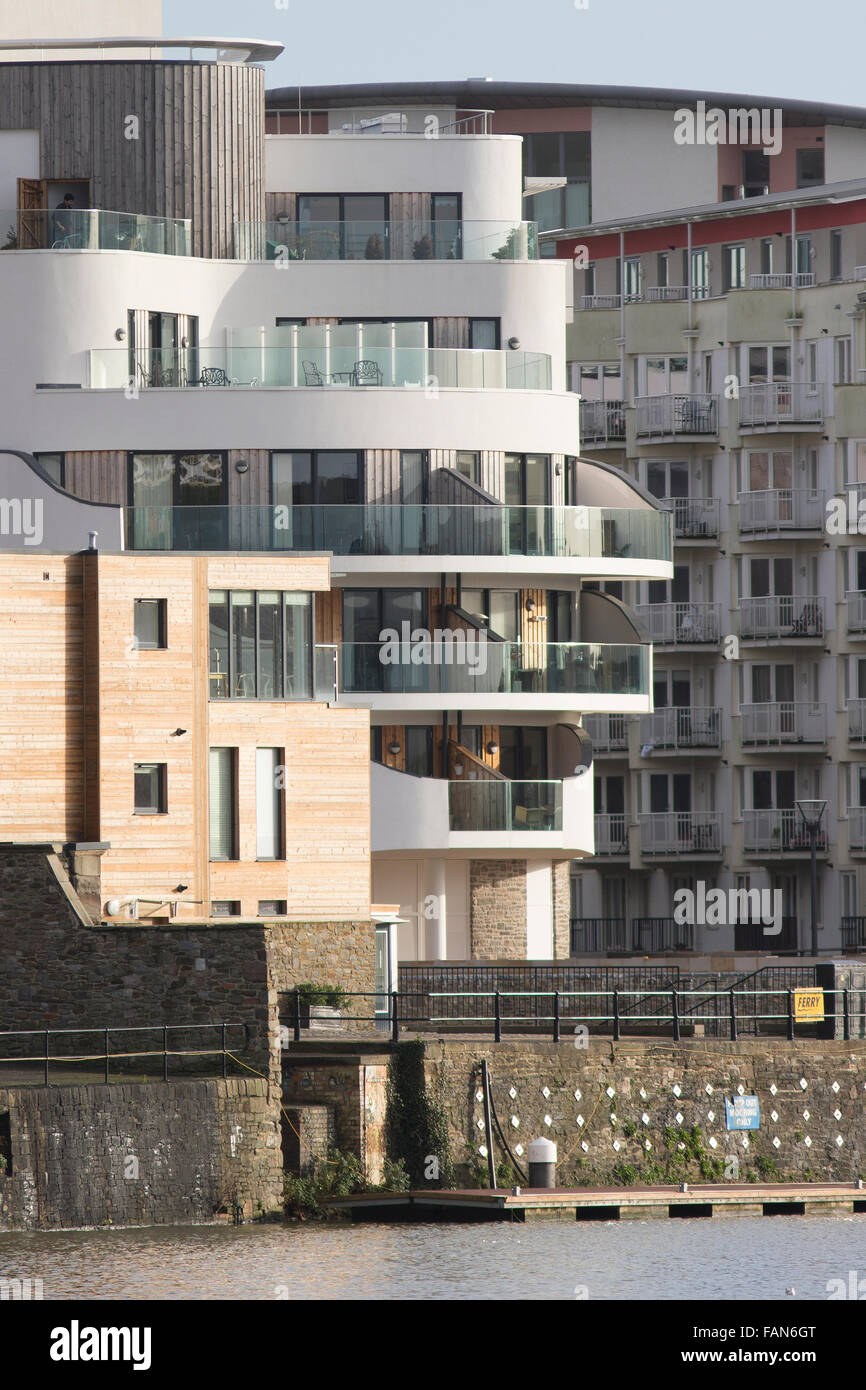 Bristol Harbourside di sviluppo Foto Stock