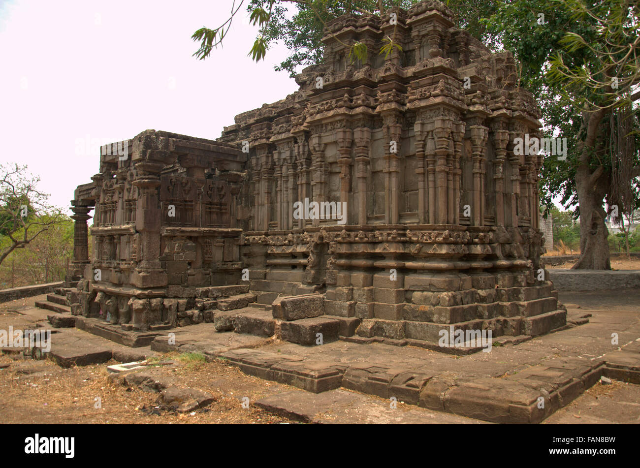 Ayeshwar o aeshvar o aishwaryeshvar tempio, sinnar, Maharashtra, India Foto Stock