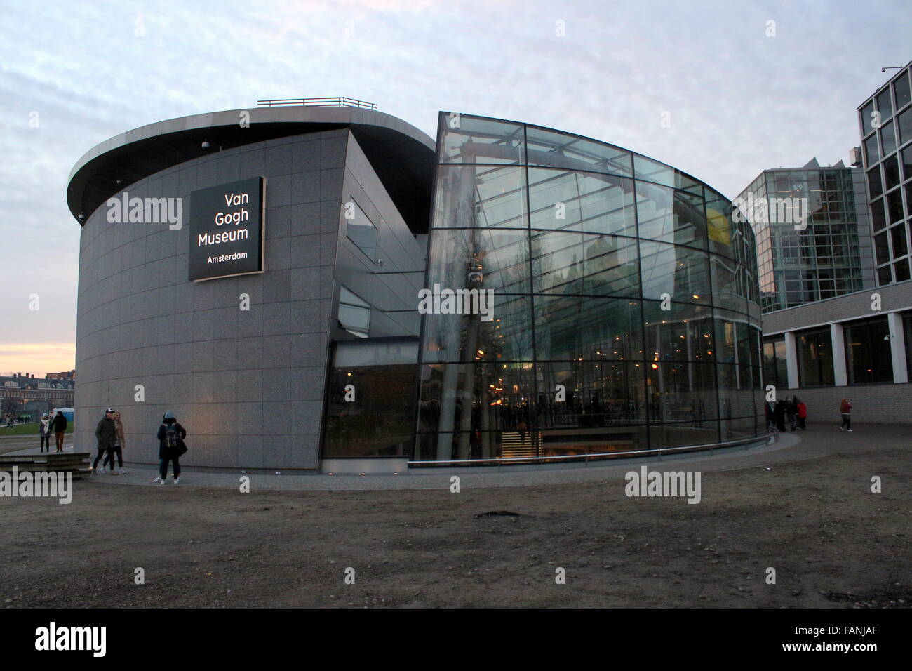 Nuova aggiunta al museo di Van Gogh a Museumplein (Museum Square), Amsterdam, Paesi Bassi. Foto Stock