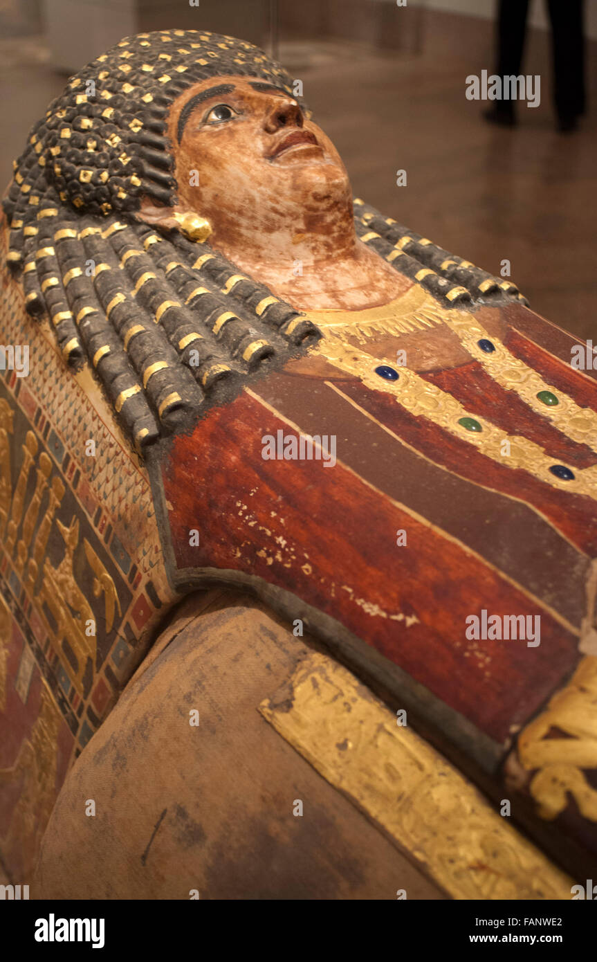 Artemidora, A.D. 90-100. Da Meir. La Mummia. Metropolitan Museum of Art di New York, Stati Uniti d'America. La maschera raffigurante una giovane donna che giace piatto Foto Stock