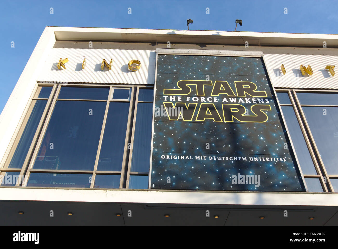 Star Wars poster a Kino International, Berlino, Germania Foto Stock