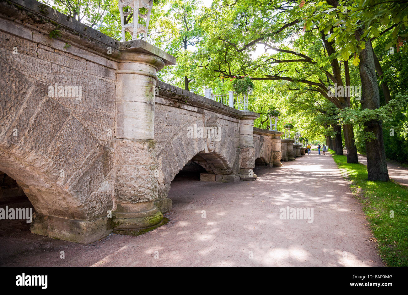 La rampa a Cameron gallery di Caterina nel Parco Pushkin (Tsarskoe Selo), Russia Foto Stock