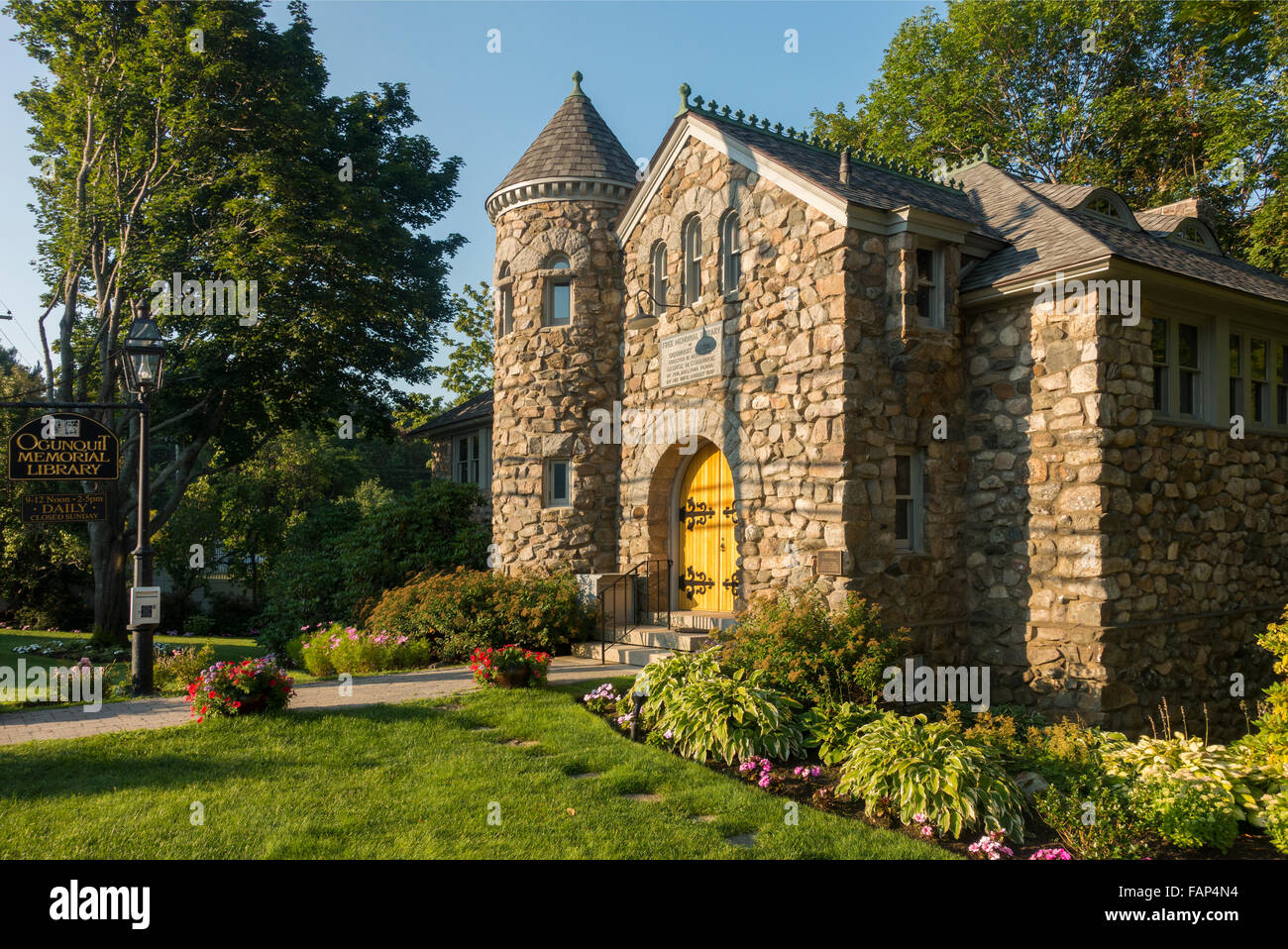 Ogunquit Memorial Library Maine Foto Stock