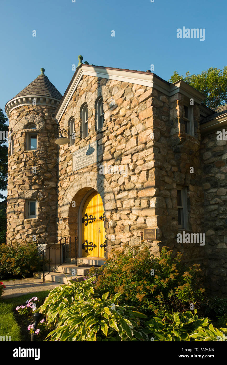 Ogunquit Memorial Library Maine Foto Stock