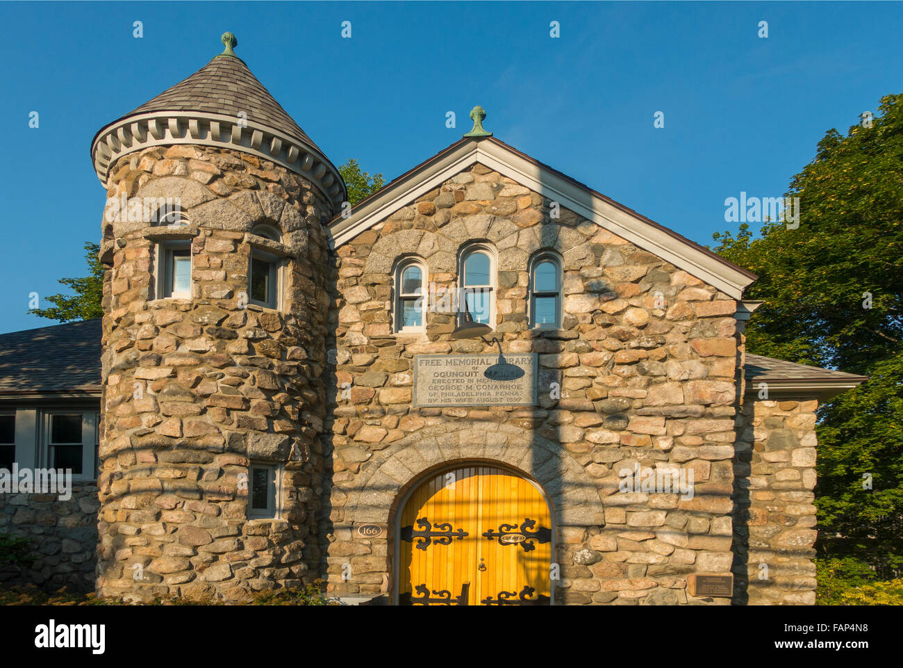 Ogunquit Memorial Library Maine Foto Stock