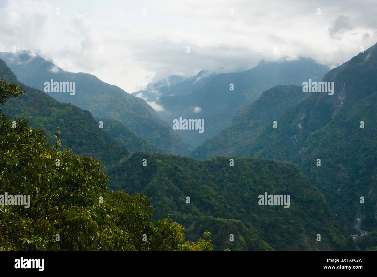 Montagna nel Parco Nazionale di Taroko, Taiwan Foto Stock